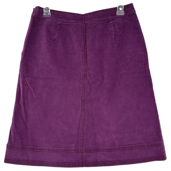 Boden Purple Corduroy A Line Career Business Skirt Size 6 - Picture 2 of 4